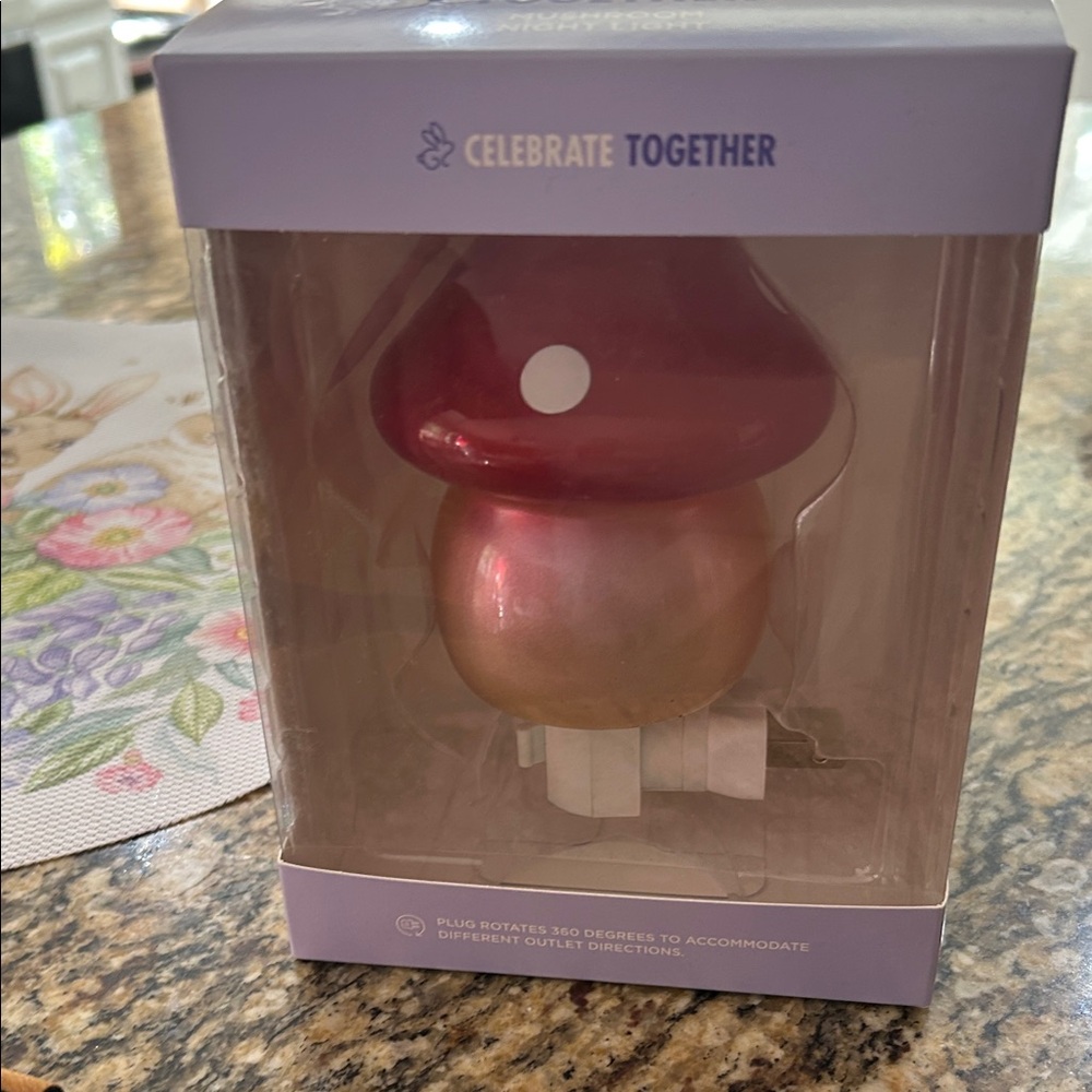 Celebrate Together Mushroom Night Light in Purple